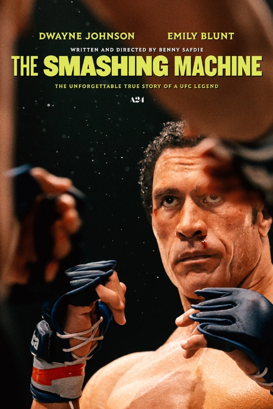 The Smashing Machine biographical sports drama poster in HD